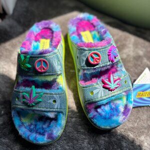 CROCS x Half Baked Cozzy Sandals NWT
